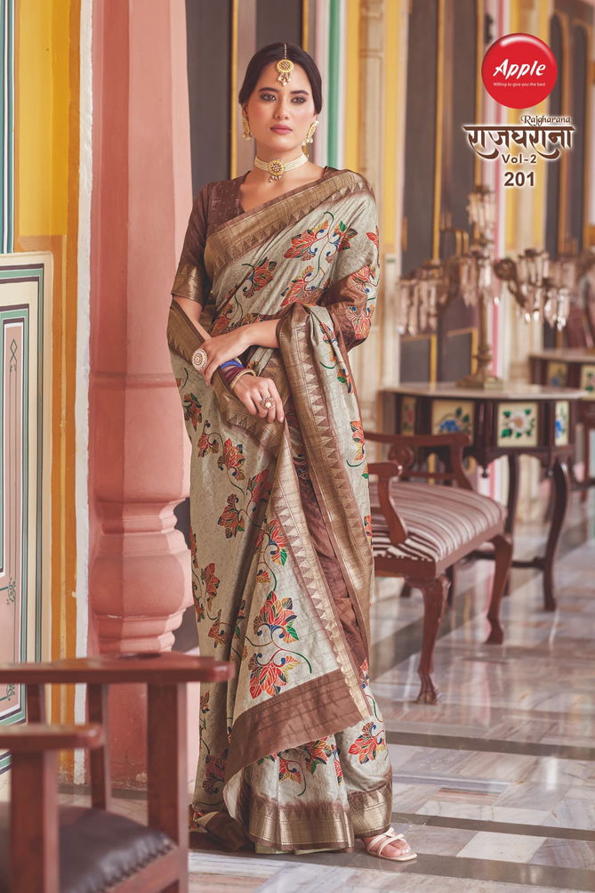 Rajgharana By Apple Hanloom Dobby Printed Daily Wear Saree Suppliers In India